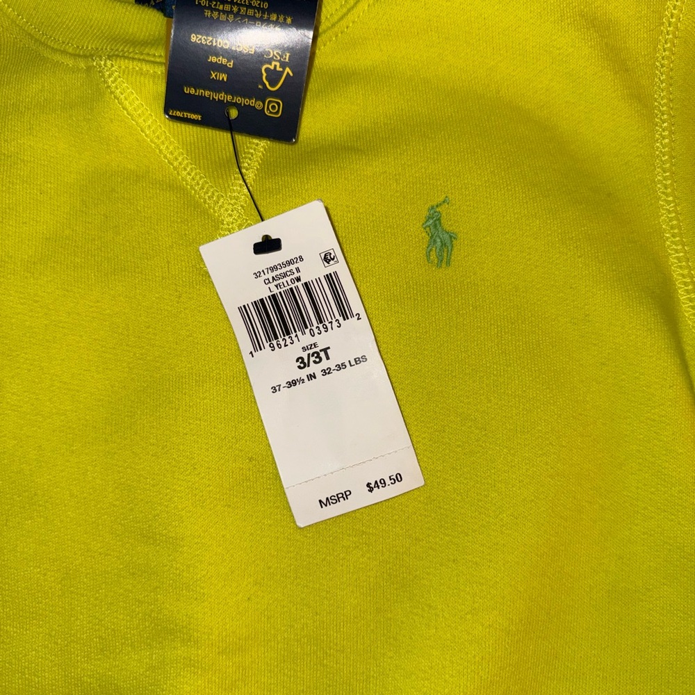 Ralph Lauren Vibrant Yellow Knit Top
